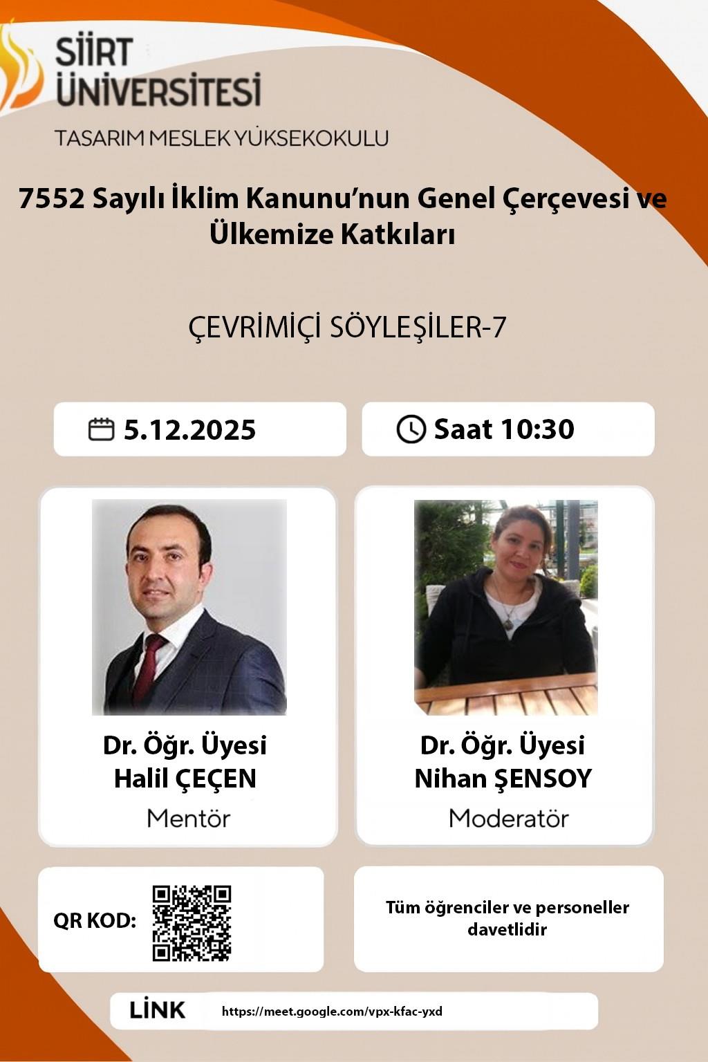 Çevrimiçi Söyleşiler